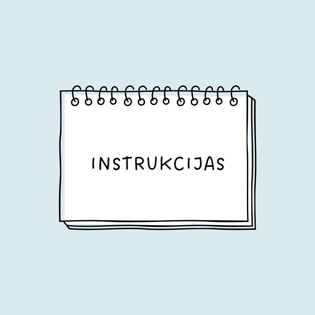 Jūsų instrukcijos blue whimsical-line