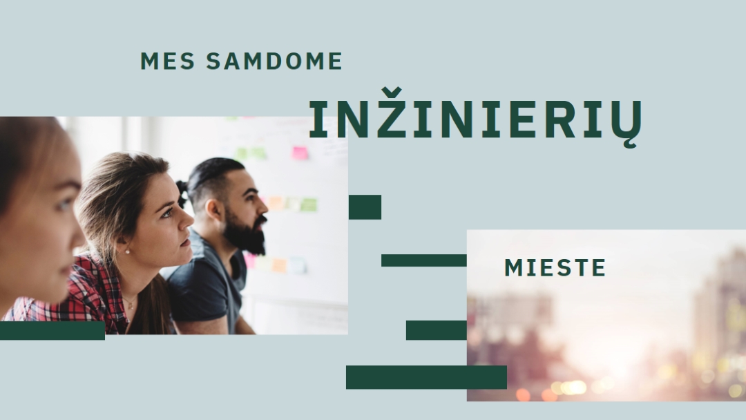 Mes samdome inžinierius blue modern-simple