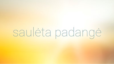 Saulėta padangė yellow modern-simple