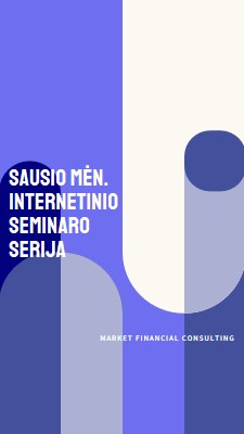 Sausio mėn. internetinio seminaro serija blue modern-bold