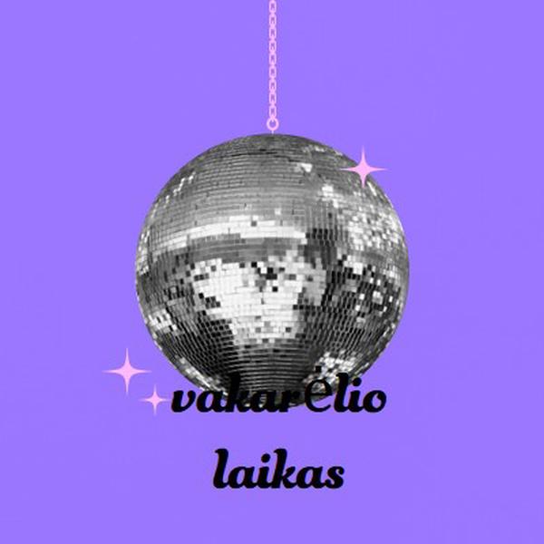 Vakarėlis kiekvieną kartą purple simple,collage,disco,fun,playful,photo