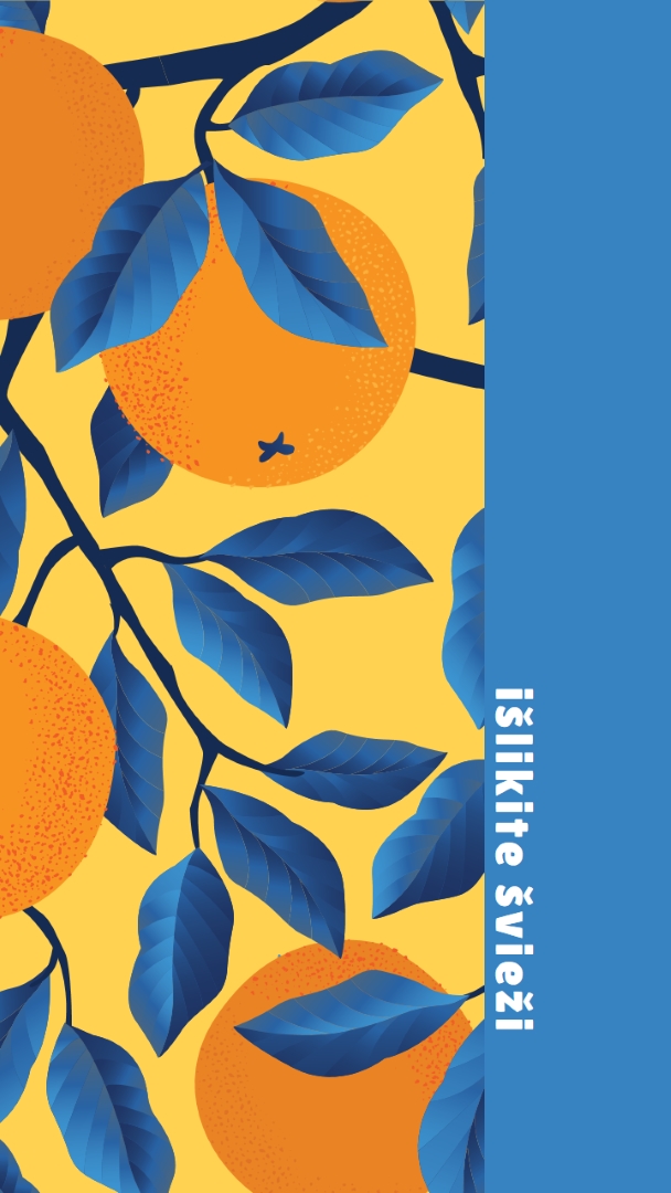 Išlikite švieži blue organic-simple