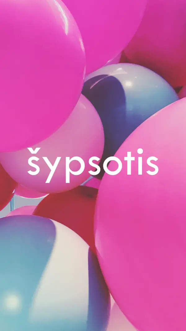 Visi šypsosi pink modern-bold