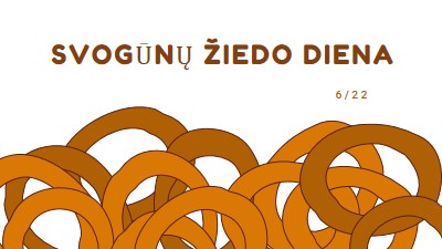 Žiedai pagal keliolika orange whimsical-line