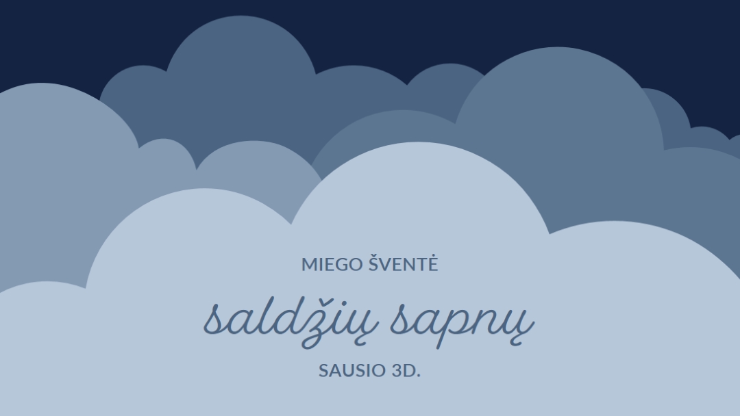 Tik svajoja apie daugiau miego blue whimsical-color-block