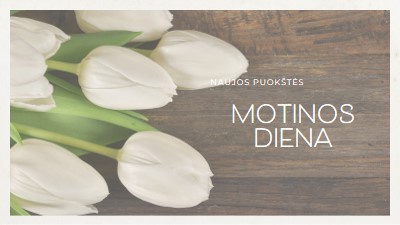 Motinos puokštė brown modern-simple