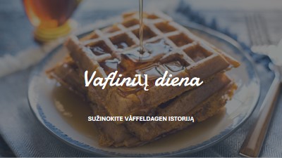 Vaflinių diena blue modern-simple