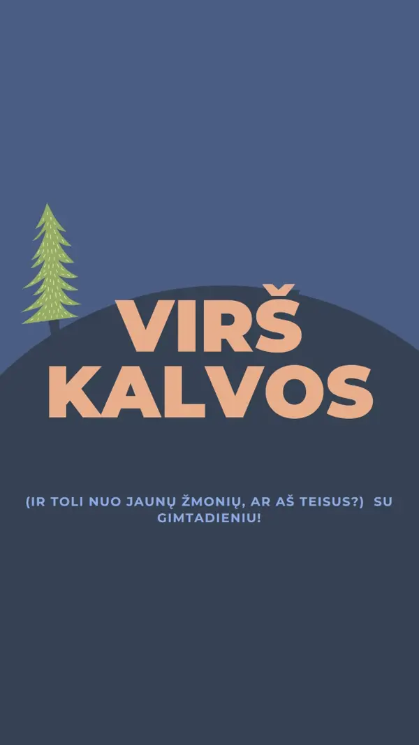 Per kalvą blue modern-bold