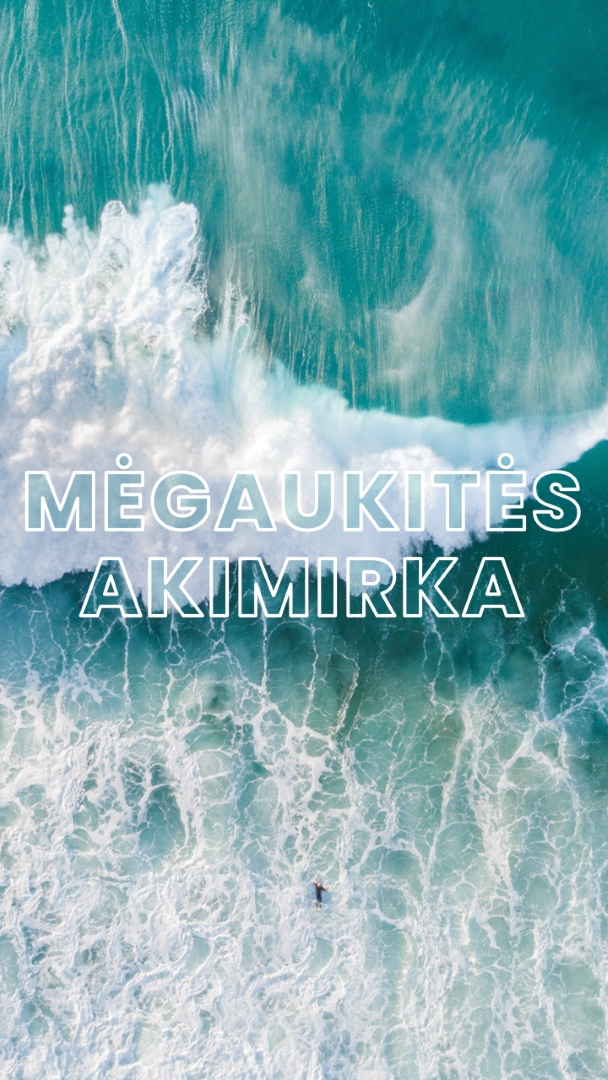 Mėgaukitės akimirka blue modern-simple