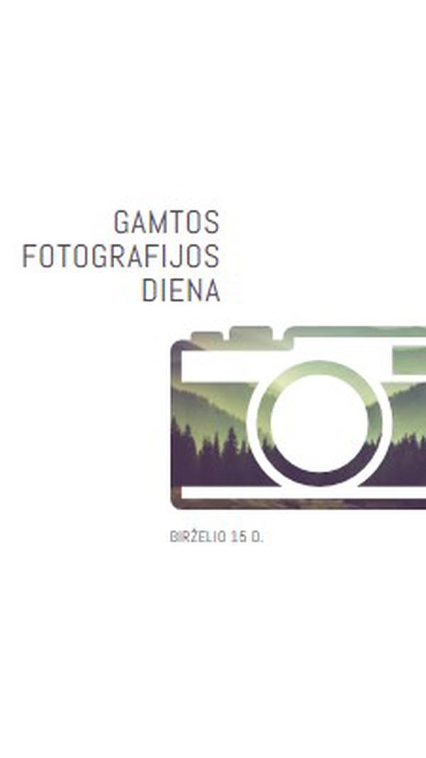 Gamtos fotografijos diena white modern-simple