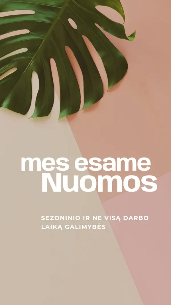 Samdome sezoninius darbuotojus pink modern-simple