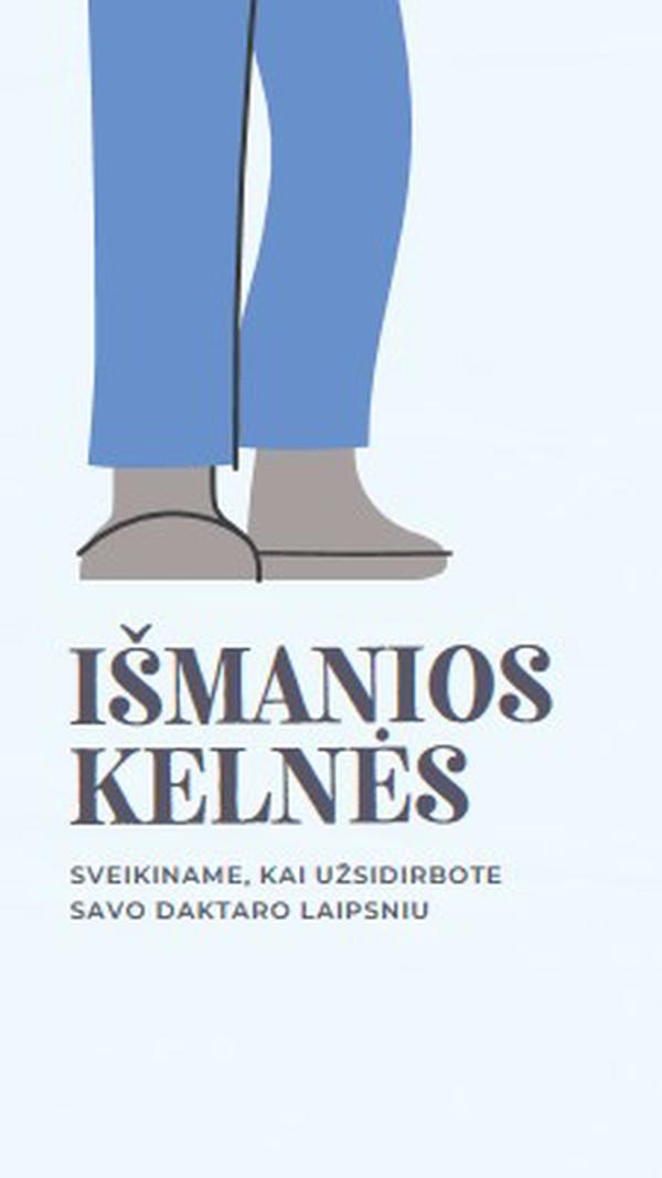 Išmanios kelnės blue modern-color-block