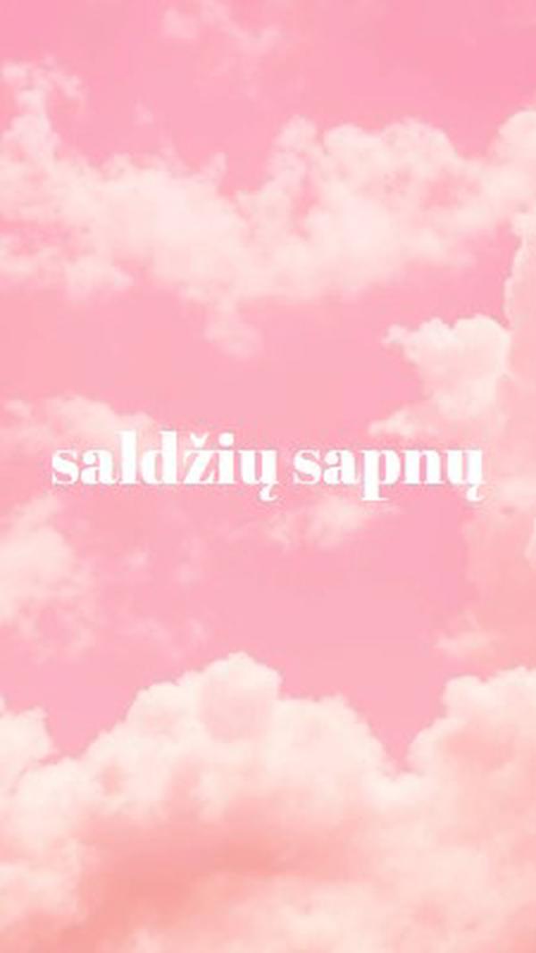 Debesyje prieš miegą pink modern-simple