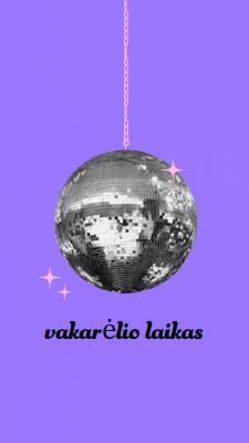 Vakarėlis kiekvieną kartą purple simple,collage,disco,fun,playful,photo