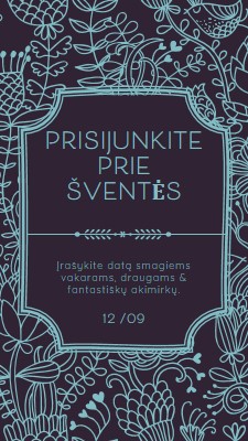 Prisijunkite prie švenčių blue elegant,classic,floral