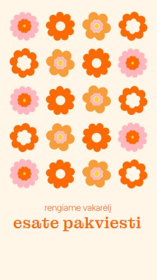 Rengiame vakarėlį orange bold,fun,graphic