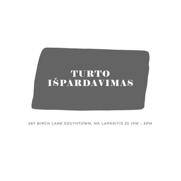 Šiferio turto pardavimas white modern-simple