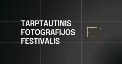 Tarptautinis fotografijos festivalis black modern,moody,camera,grid,geometric,pattern