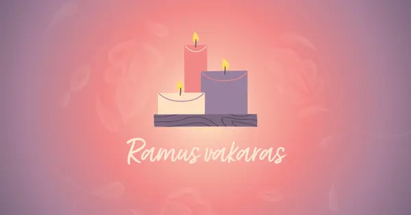 Ramus vakaras purple modern,gradient,illustration,simple,motif,handwriting