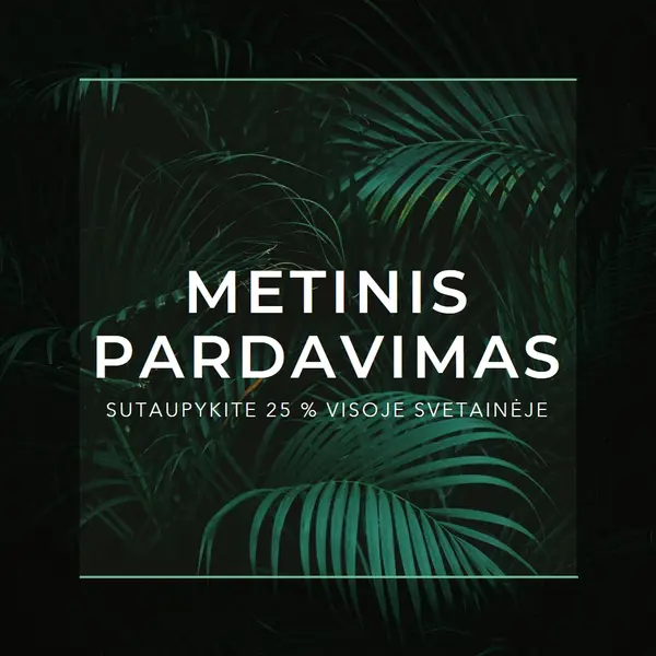 Džiunglės vibes black modern-simple