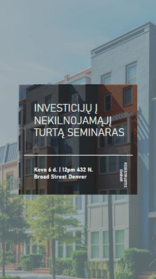 Miesto investicijos blue modern-simple
