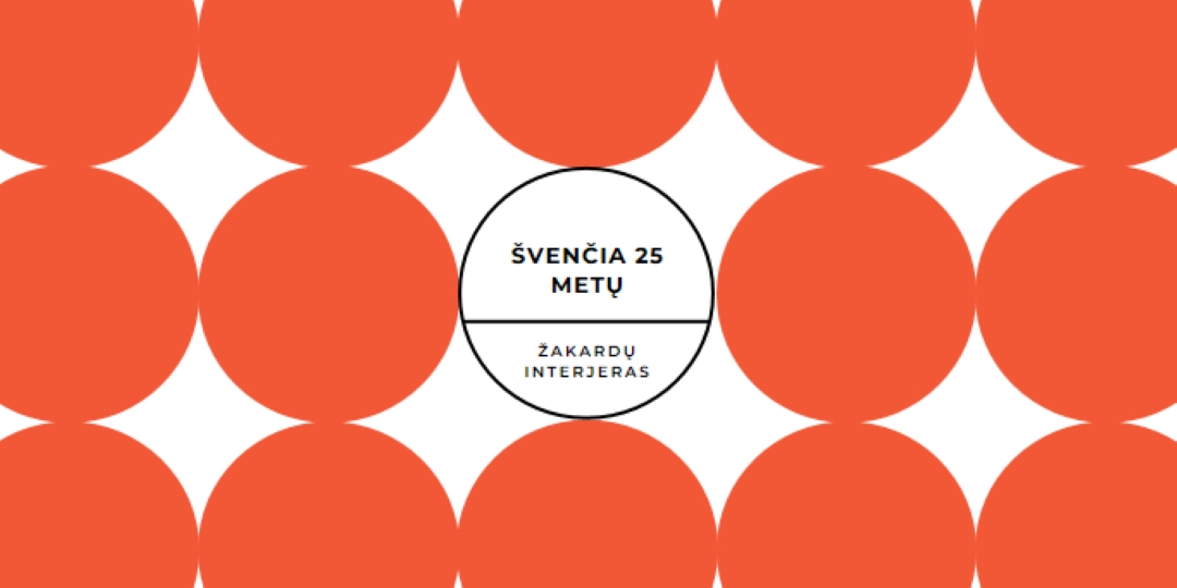 Švenčia 25 metų orange modern-geometric-&-linear