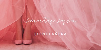 Quinceanera spalvos pink modern-simple