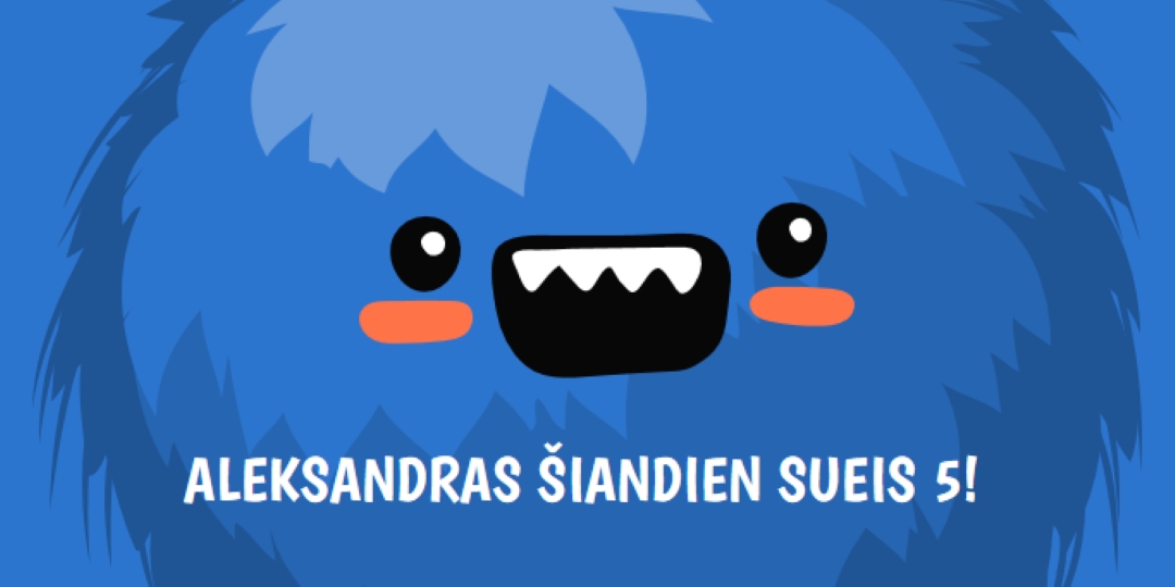 Maža pabaisa sukanka penkis blue whimsical-color-block