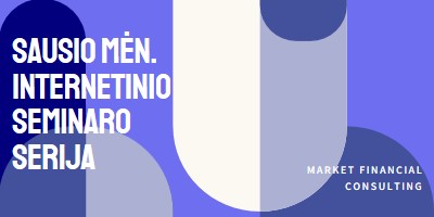 Sausio mėn. internetinio seminaro serija blue modern-bold