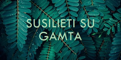 Susilieti su gamta green modern-simple