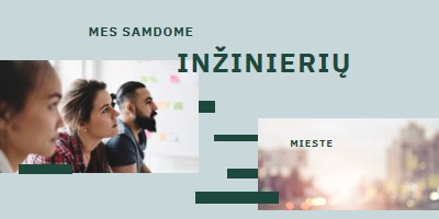 Mes samdome inžinierius blue modern-simple