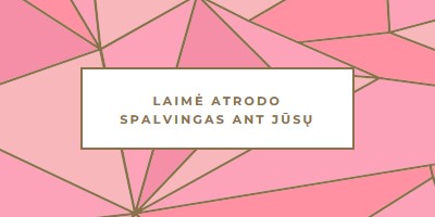 Laimingos grąžinamos pink modern-simple