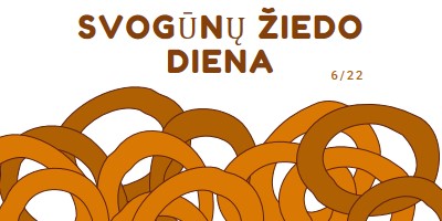 Žiedai pagal keliolika orange whimsical-line