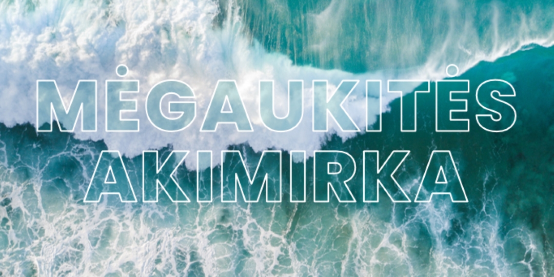 Mėgaukitės akimirka blue modern-simple