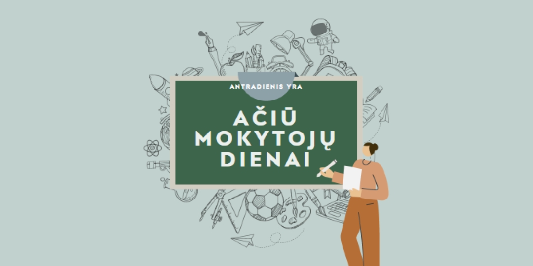 Padėka mokytojams green modern-color-block