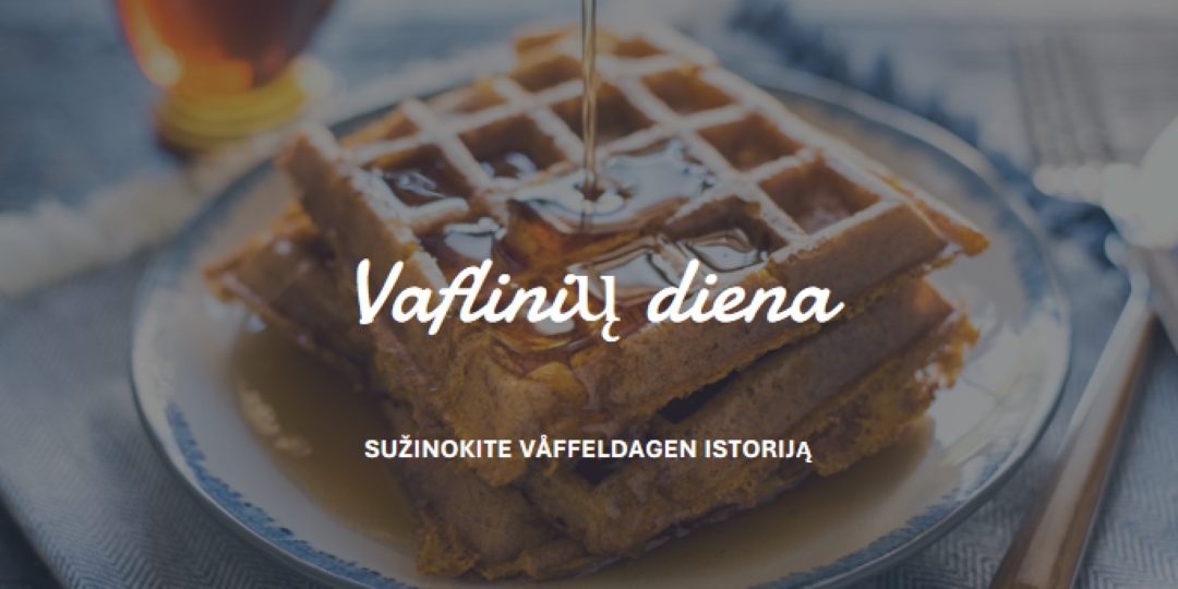 Vaflinių diena blue modern-simple