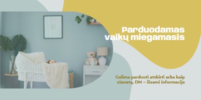 Pagrindinė vaikiška lovelė blue organic-simple