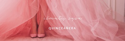 Quinceanera spalvos pink modern-simple