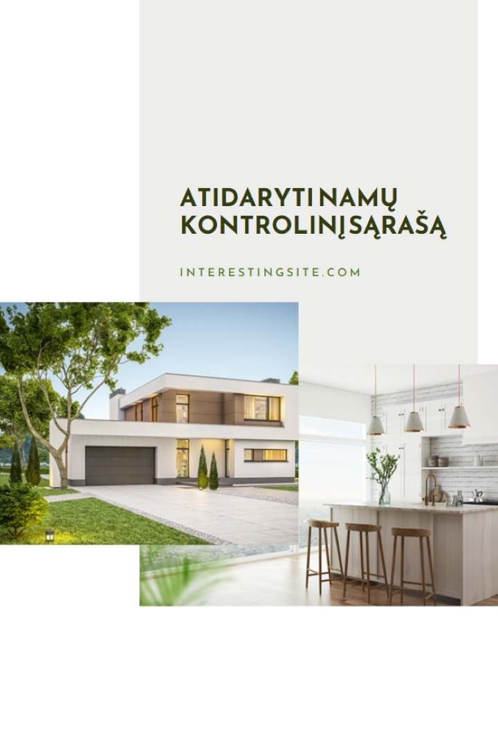 Atvirų durų kontrolinis sąrašas white modern-simple