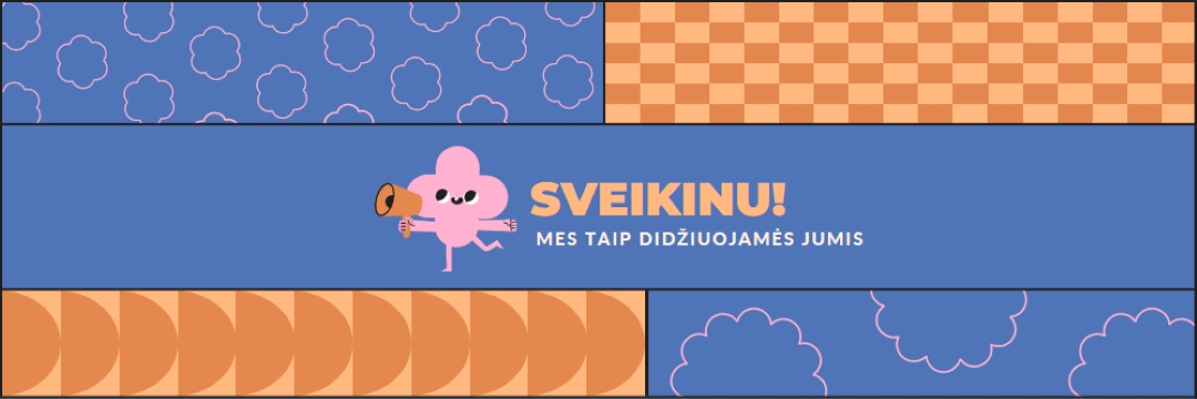 Didžiuotis ir aišku blue vintage-retro