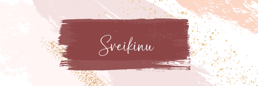 Paprasti sveikinimai pink organic-simple