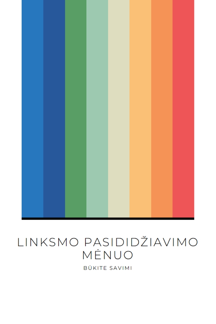 Būkite savimi white modern-simple