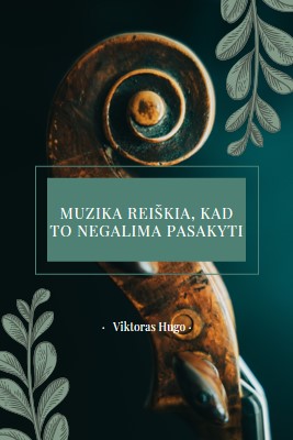 Eilutės teorija black vintage-botanical