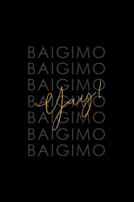 Yay už baigimo black modern-simple