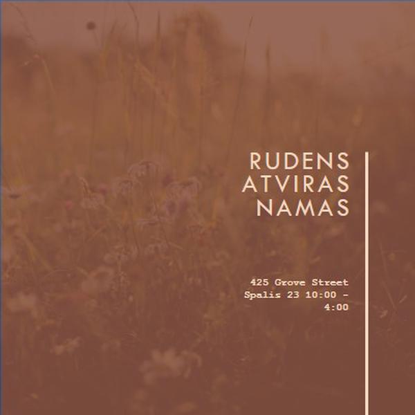 Rudens atviras namas brown modern-simple