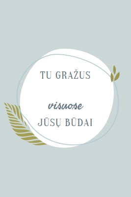 Gražus visais savo būdais blue organic-simple