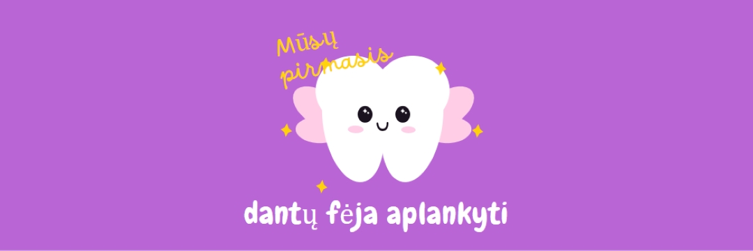 Pirmasis dantų fėja apsilankymas purple whimsical-color-block