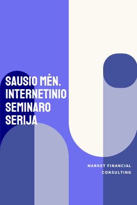 Sausio mėn. internetinio seminaro serija blue modern-bold