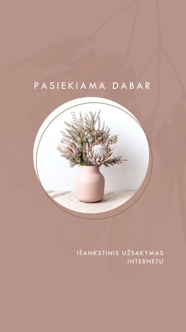 Mauve akcentai pink organic-simple