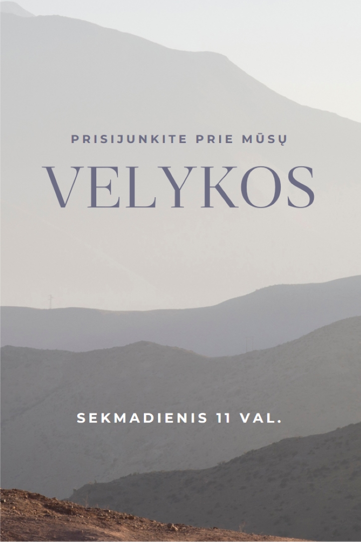 Kviečiame šv. Velykų sekmadienį gray modern-simple